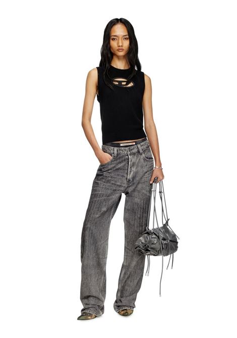 borsa a spalla scrunch-d m donna grigia DIESEL | X10182 P1003T8080